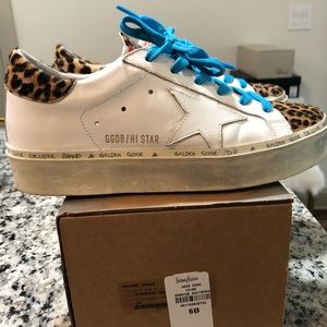 Golden Goose Leopard Calf Hair Hi-Star